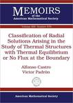 Classification of Radial Solutions Arising in the Study of Thermal Structures with Thermal Equilibrium or no Flux at the Boundary